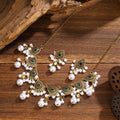 Teardrop Medallion Necklace and Earring Sets in Four Colors view 9