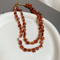 Double Strand Shell Chip Necklace Four Color Options view 9