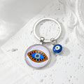 Evil Eye Glass Cabochon Keychain Hamsa Eye 8 Styles view 10