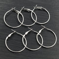 Round Hoop Earring Findings in Assorted Sizes and Finishes view 2