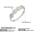Geometric Full Zircon Bangle Multi Styles Gold Steel view 6