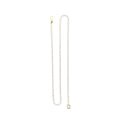 Two Millimeter Gold And Steel Tone Tennis Chain Necklaces And Bracelets view 5