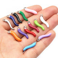 Stainless Steel Enamel Chili Pepper Charms in Two Sizes view 3