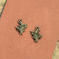 Vintage Double-Sided Rabbit Playing Trumpet Alloy Charm