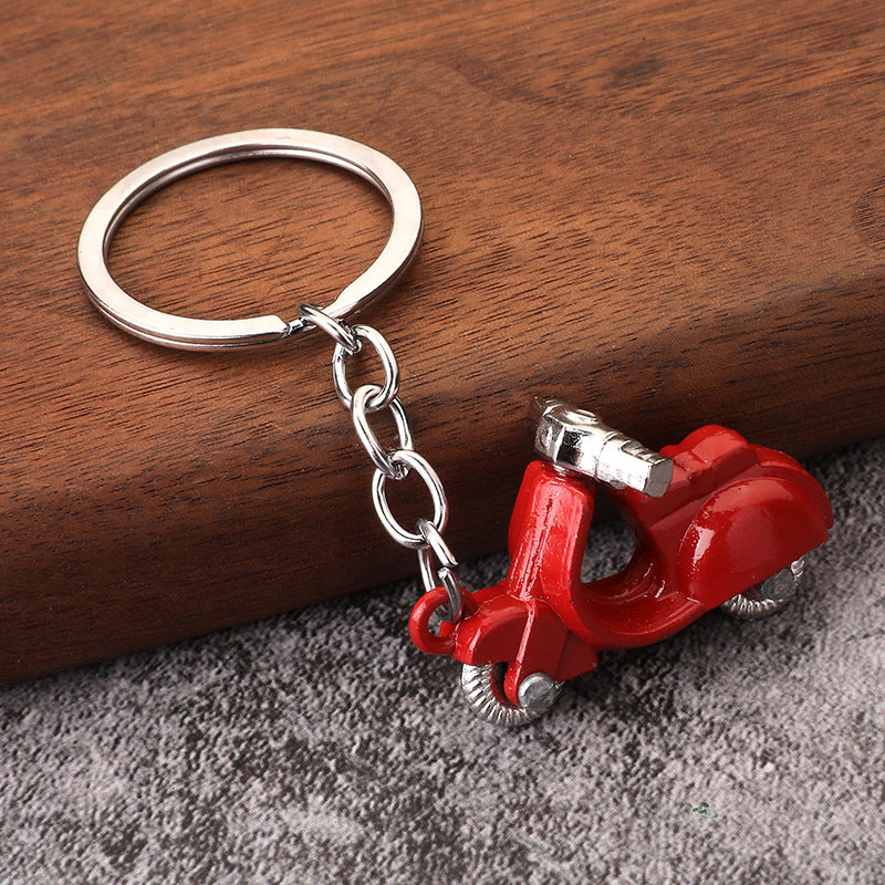 Alloy Motorcycle Model Metal Keychain Backpack Charm