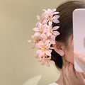 Fabric Flower Cluster Hair Stick Pins Four Color Styles view 2