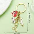 Medical Metal Keychains With Assorted Charms In 10 Styles view 9