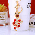 Jeweled Snake Keychains in Forty One Motif Color and Surface Options view 12