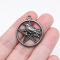 Raven Moon and Pentagram Metal Pendants in Ten Variations view 12
