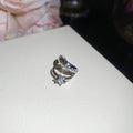 Star And Butterfly Crystal Ear Cuffs In Six Mixed Metal Styles view 7