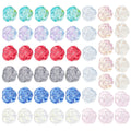 Ten-Color Translucent Camellia Rose Glass Bead Collection view 5