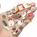 Enamel Coffee Theme Charms in Seventeen Colorful Designs view 4