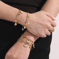 Handbag Heel Star and Heart Charm Necklace and Bracelet view 4