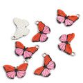 Enamel-Look And Printed Silver Gold Butterfly Alloy Charms in 20 Styles view 6