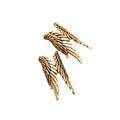 Sculpted Angel Wing Ear Cuffs in Gold and Silver Tone view 5