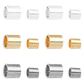 Short Round Tube Crimp Beads in Two Sizes Jewelry Findings view 5