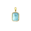 Gold Tone Chain Necklaces With Twelve Rectangular Birthstone Pendants view 5