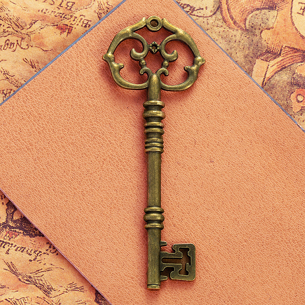 Vintage Double-Sided Key Pendant