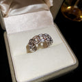 Interlocking Circle Crystal Open Ring In Gold Or Silver Tone view 6