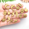 Gold-Tone Mermaid and Turtle Shell Charms with 15 Listed Options view 2