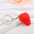 Realistic Faux Fruit and Vegetable Split Ring Keychains in Five Designs view 6