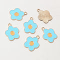 Enamel Daisy Cluster Charms in Seven Color Styles for Jewelry view 7