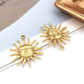 Gold-Tone Sun Metal Charms with 12 Listed Options for DIY Jewelry Making view 11