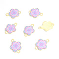 Enamel-Look And Printed Silver Gold Decorative Alloy Connectors in 18 Styles view 7