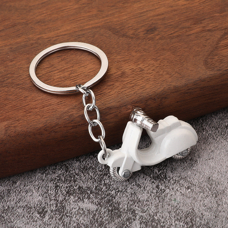 Alloy Motorcycle Model Metal Keychain Backpack Charm