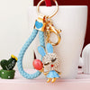 Sky-Blue-Braided Blue-Balloon-Rabbit