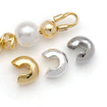 C Shaped Metal Crimp Covers in Three Sizes and Three Finishes view 4