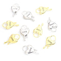 Polished Heart Alloy Charms in 2 Styles for Jewelry Crafts view 3