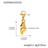 Gold Conch Charms