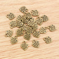 Made With Love Heart Alloy Charms in Two Finishes for Jewelry Making view 6