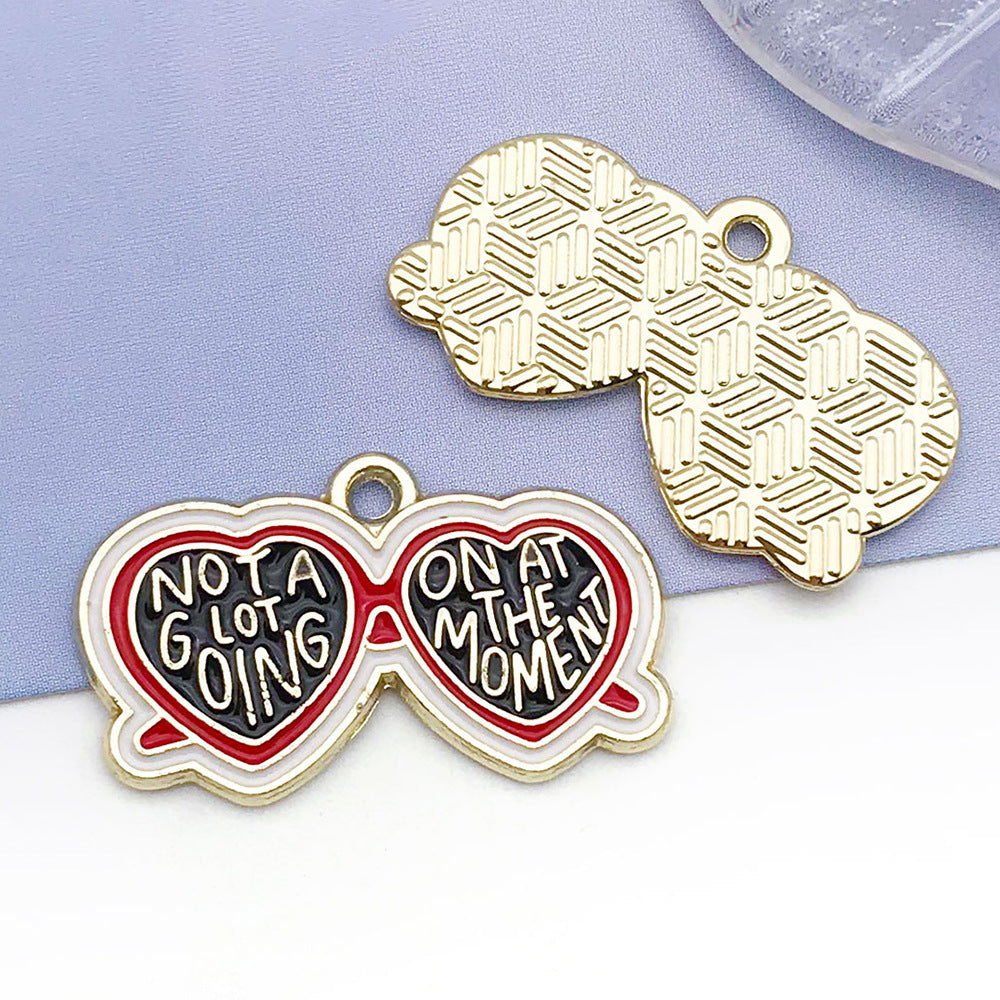 Enamel Zinc Alloy Enamel Charm Pendants Style 6607