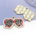 Enamel Zinc Alloy Enamel Charm Pendants Style 6607