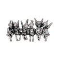 Black Silver Tone Flower Two Designs Metal Brooch Pin 4.5 x 2.2 cm view 7