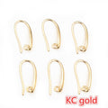 Assorted Curved Metal Earring Hook Findings in Mixed Finishes view 11
