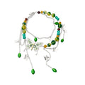 Green Crystal Butterfly Layered Chain Necklaces Fashion Jewelry view 5