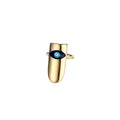 Gold Tone Evil Eye Nail Ring and Double Finger Chain Ring view 5