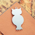 Owl Round Cabochon Pendant Tray Jewelry Making Component view 4