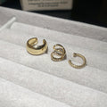Crystal Ear Cuffs in Four Styles With Mixed Silver-Tone And Gold-Tone Finishes view 9