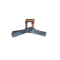 Blue Denim Rhinestone Hair Claws Bow Knot Two Styles view 5