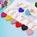 Clay Full Crystal Heart Keychains in Nine Colors plus Assorted Option view 12