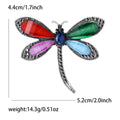 Two Tone Enamel Dragonfly Brooch Pin in Five Colors view 5