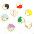 Polished Gold Silver Heart Alloy Jewelry Pendants in 16 Styles view 3