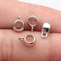 Looped Barrel Bails in Four Sizes and Two Metal Finishes view 7