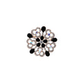 Crystal Look Floral Swirl Round Statement Brooches view 5