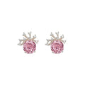 Crystal Floral Crown Stud Earrings in Three Colors view 5