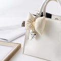 Puffy Patent Bow Keychain with Dangling Heart Charm view 12